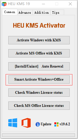 Windows / Office Activation Tool - HEU_KMS_Activator_v19.6.2 Download